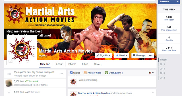 Martial Arts Action Movies on Facebook